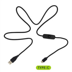 Adaptor Power Supply 5V 3A - Raspberry Pi 4 Kabel USB-C Type-C Tipe C